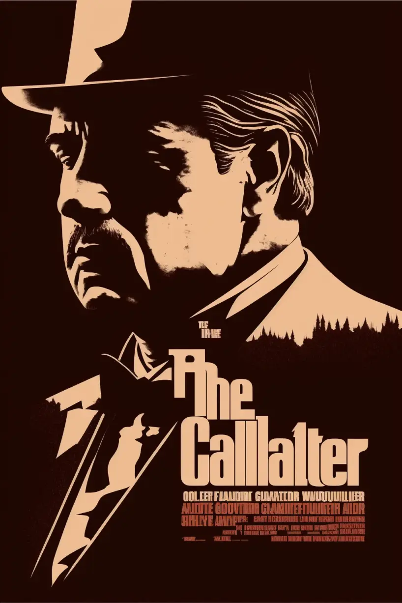 movie poster for the godfather, by Saul Bass 